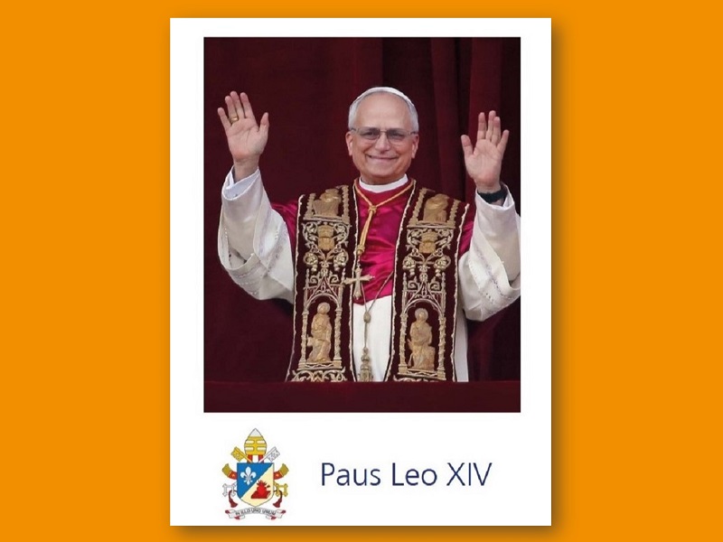Gebedsprentje nieuwe paus Leo XIV