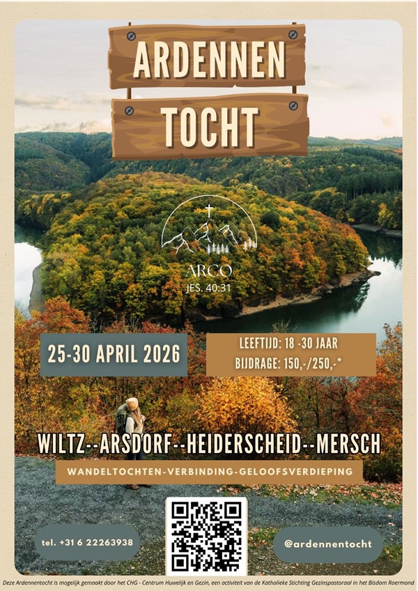 Zaterdag 25 t/m donderdag 30 april
